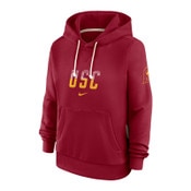 USC Trojans Women's Nike Cardinal Dri-FIT Sideline Pullover Hoodie